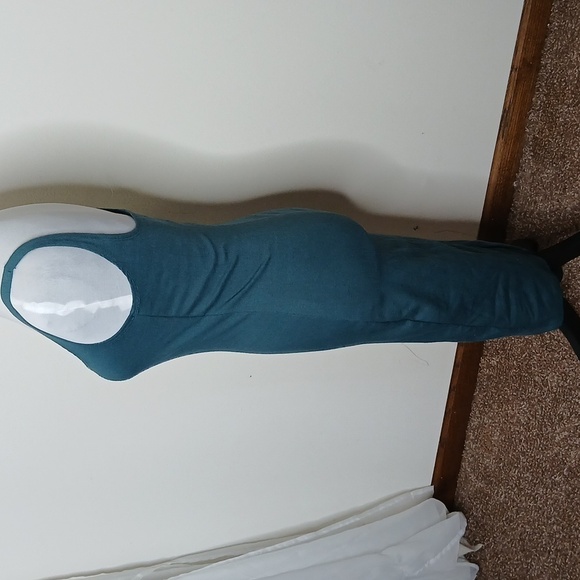 Cotton on teal kimi scooped bodycon midi dress size small - Picture 7 of 13